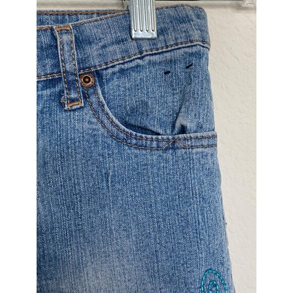 Sonoma Girls Embroidered Butterfly Bootcut Jeans  Size M - Picture 4 of 9